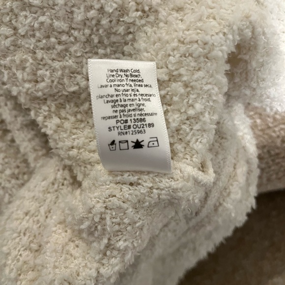 Beyond Yoga Cloud Cover Boucle Cardigan EUC size Large off white color - Picture 8 of 8